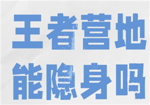 如何在王者营地实现隐身状态
